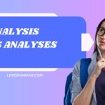 Analysis vs Analyses