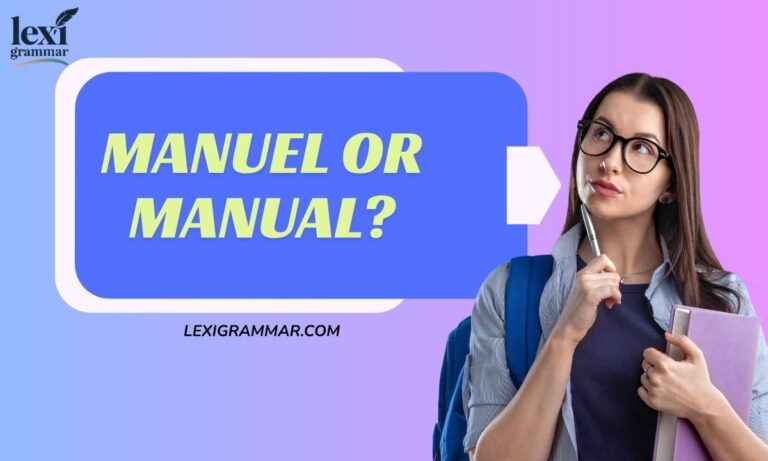 Manuel or Manual