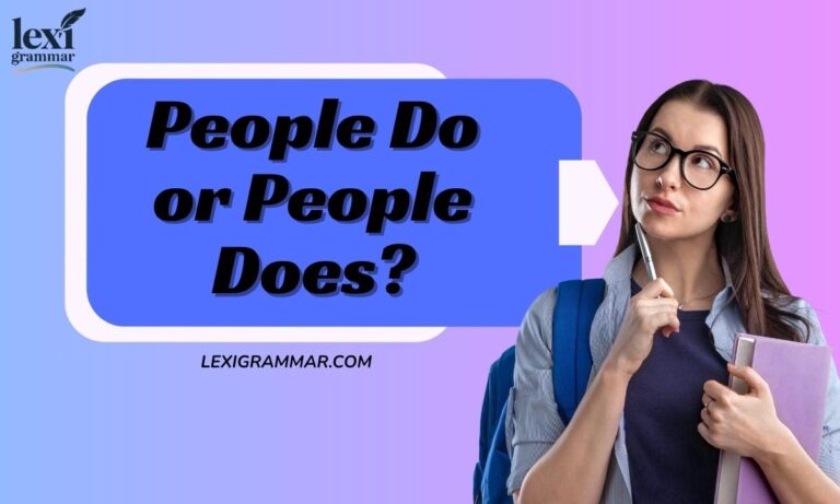 People Do or People Does