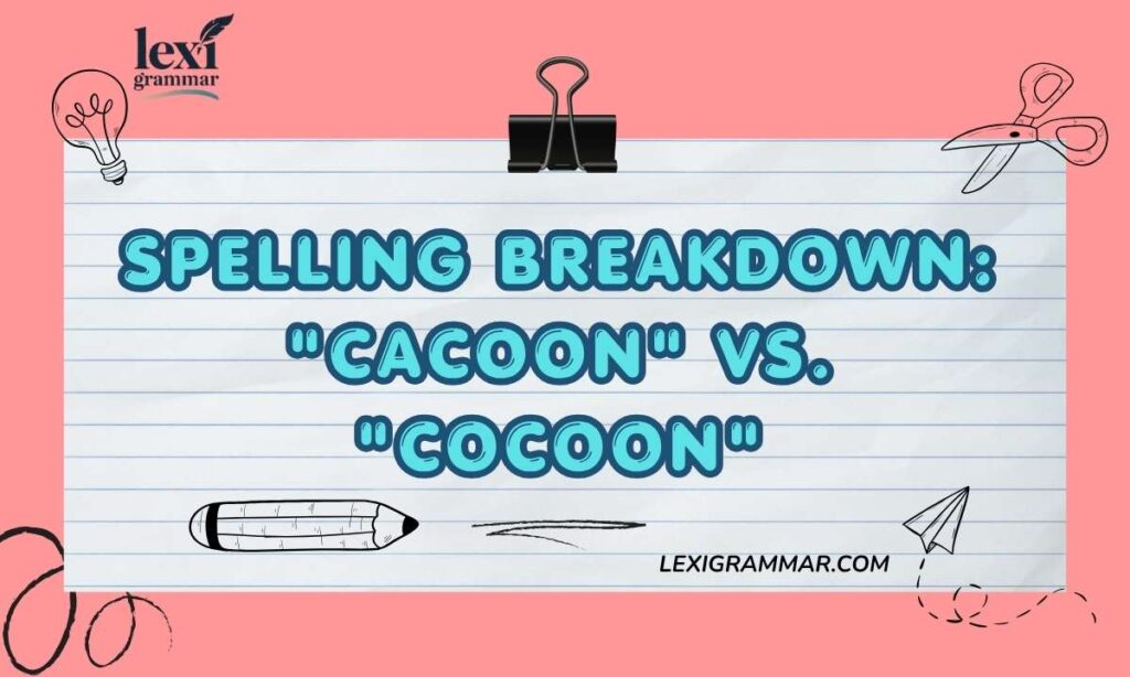 Spelling Breakdown Cacoon vs. Cocoon