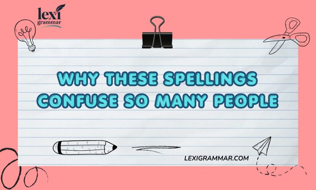 Why These Spellings Confuse So Many People