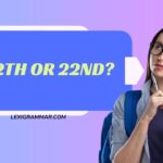 22th or 22nd