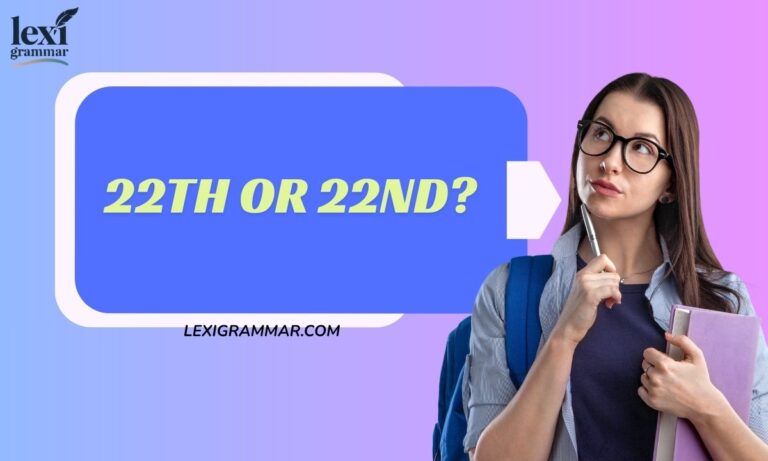 22th or 22nd