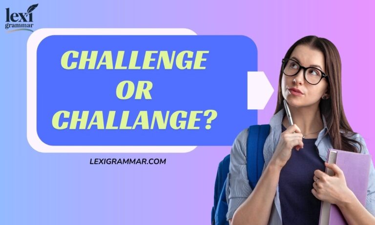Challenge or Challange