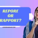 Repore or Rapport