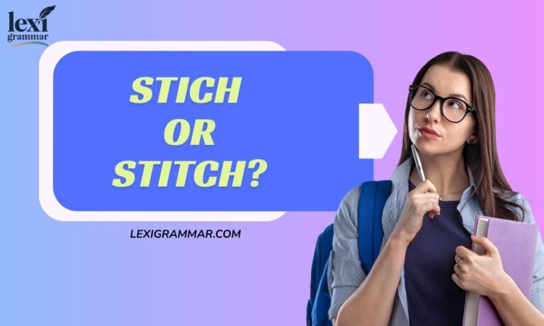 Stich or Stitch