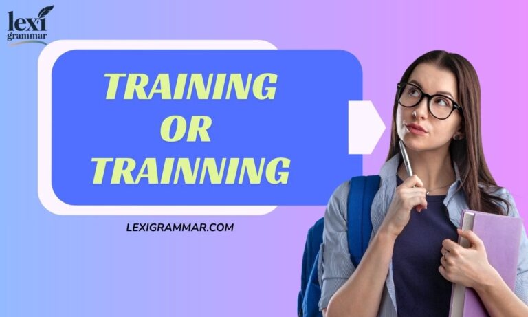 Training or Trainning