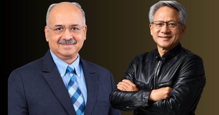 Dilip Shanghvi and Jensen Huang